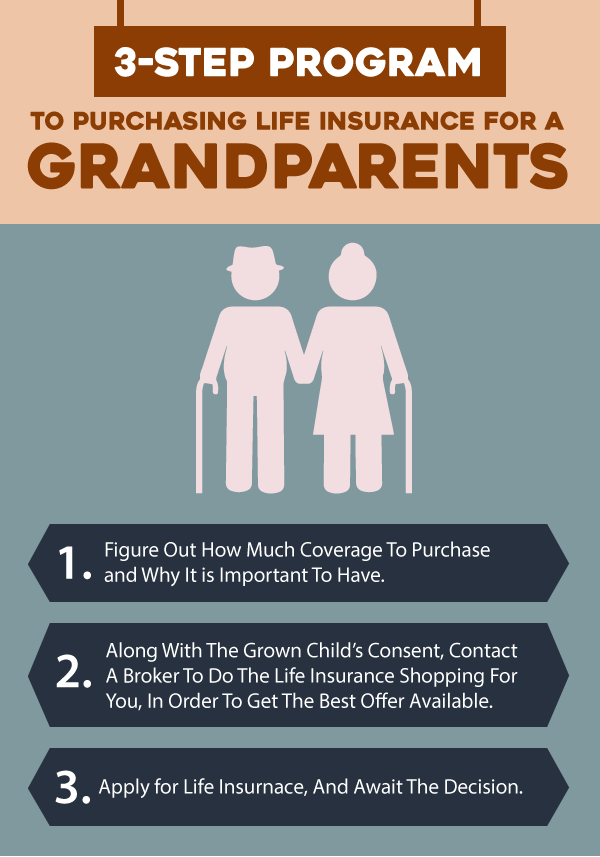 Learn the 3 steps program when purchasing life insurance for grandparents